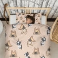 thumbnail image 3 of French Bulldog Dog Duvet Cover and Pillowcase Set for Single Bedding, Bedroom Accessories for Kids Teens, 3 of 5