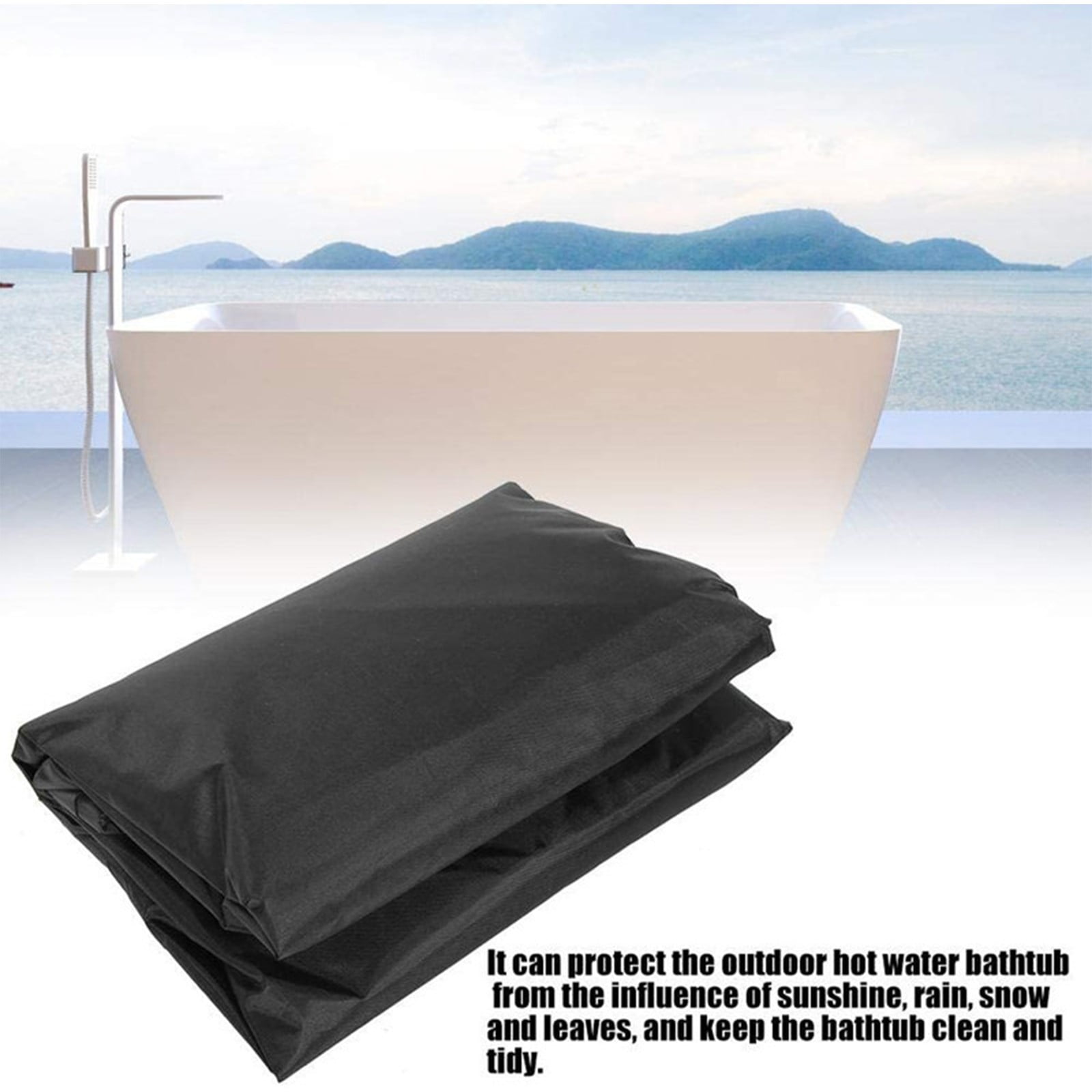 Qianduo Above Ground Pool Covers - Pool Net Cover for Leaves - Solar Pool Cover 18Ft Round - Bathtub Cover Outdoor Square Hot Tub Cover Pool Cover Dustproof Cover - 30*207cm/11.8*81.49in