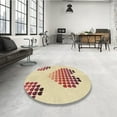 thumbnail image 4 of Ahgly Company Tapis d'Intérieur Lavables en Machine Rectangle Transitionnel Kaki Or, 2' x 3', 4 of 7