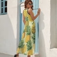 thumbnail image 6 of Lunarable Pineapple Sleeveless Dress Woman Fashion Long Dresses Women's Summer Suit Dress 2025, 6 of 6