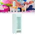 thumbnail image 4 of Dollhouse Vertical Refrigerator, Simulation Stimulate Strong Durable Dollhouse Refrigerator  For Decoration Mint Green, 4 of 8