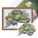 thumbnail image 1 of Hilo Algodón Bordado 14CT Pastel Té Impreso II Punto Cruz 27x19cm, 1 of 9