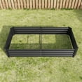 thumbnail image 5 of Raised Garden Bed Outdoor, 6×3×1FT Large Heavy Metal Raised Rectangle Planter Beds for Plants, Vegetables and Flowers, Raised Garden Boxes Steel Kit - Black, 5 of 7