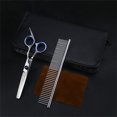 thumbnail image 3 of Dog Scissors Fur Scissors For Dogs Cat 5-In-1 Sharp Curved Scissors Set Dog Grooming Set For Face, Body, Ears, 3 of 7