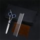 thumbnail image 3 of Tijeras para perros, tijeras para pelo para perros y gatos, juego de tijeras curvas afiladas 5 en 1, juego de aseo para perros para cara, cuerpo y orejas, 3 of 7