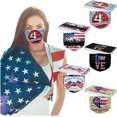 thumbnail image 1 of HUGFEGWE 50Pcs Patriotic Disposable Adults Face Masks,3 Ply Protective Disposable Face Masks with 4th of July Independence Day Designs (Independence Day H) CJB91-40821, 1 of 7