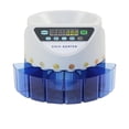 thumbnail image 2 of Bill Counter Machine Blue Mixed Coin Value Sorter Euro Coin Counter For European Market Coins Counting Machine With 8 Money Tube ,User Friendly, 2 of 6