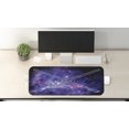 thumbnail image 2 of Galaxy Computer Mouse Pad, Futuristic Starry Sky Galaxy Illustraiton Pattern Universe Outer Space, Rectangle Non-Slip Rubber Mousepad Large, 31" x 12" Gaming Size, Purple Black, by Ambesonne, 2 of 2