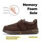 thumbnail image 4 of Zapatillas FitVille de ajuste ancho para hombre, zapatos de casa de felpa antideslizantes, correas ajustables, zapatillas de invierno para interiores y exteriores con soporte para arco, 4 of 5