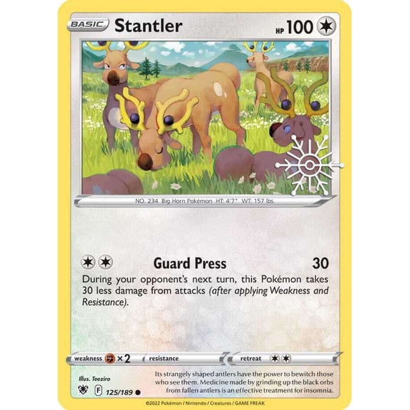 Pokemon Sword & Shield Astral Radiance Common Stantler #125 (Holiday Calendar)