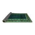 thumbnail image 2 of Ahgly Company Indoor Rectangle Abstract Turquoise Blue Modern Area Rugs, 4' x 6', 2 of 4