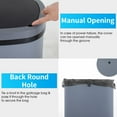 thumbnail image 6 of YRLLENSDAN Kitchen Trash Can 13 Gallon Size, Touchless Trash Can 13 Gallon, Motion Sensor Trash Can with Lid, Automatic Garbage Can 13 Gallon,Plastic Tall Trash Bin, Gray, 6 of 7