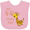 thumbnail image 3 of Inktastic My Gigi Loves Me Cute Giraffe Boys or Girls Baby Bib, 3 of 4