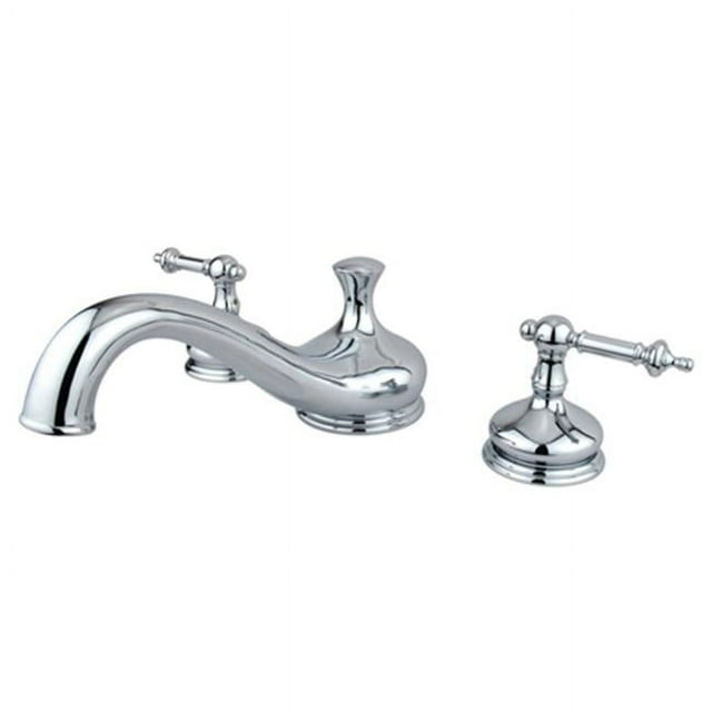 Kingston Brass KS3331TL 8 Inch -18 Inch Widespread Roman Tub Filler - Polished Chrome