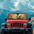 thumbnail image 3 of Yuyamidu Hummingbird Windshield Sunshade Flowers Front Window Sun Shade Foldable Sun Visor for Jeep Wrangler TJ JK JKU Sport Sahara Rubicon 2 Door & 4 Door, 3 of 7