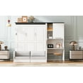 thumbnail image 6 of Newest Multi-Functional Murphy Bed with Sofa, Desk, , Storage Cabinet – Space-Saving Foldable Design, Full size, 6 of 9