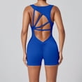 thumbnail image 7 of DHFJKG Workout Romper For Women Backless Sleeveless V Neck Sexy Yoga One Piece Short Jumpsuit Summer Gym Athletic Outfit Stylish Onesie, 7 of 7