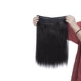 thumbnail image 2 of MesaSe Invisible Wire in Hair Extensions Miracle Secret Fish Line Silky Straight Synthetic Hairpieces, 2 of 5