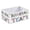 Baseball-Themed Pattern, variant on Fabric Storage Bins Foldable Cube For Home Organization Baskets Starry Sky Glowing Blue and Purple Dots