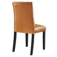 thumbnail image 5 of Side Dining Chair, Tan, Vegan Leather, Kitchen Cafe Bistro Hospitality Restaurant, Modern Contemporary HB32926, 5 of 8