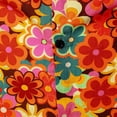 thumbnail image 6 of CONZONE Mens 70S Disco Buttons Down Shirts Long Sleeve Hippie Shirts for Men Trendy Floral Graphic Lapel Soft Lightweight Tops, 6 of 8