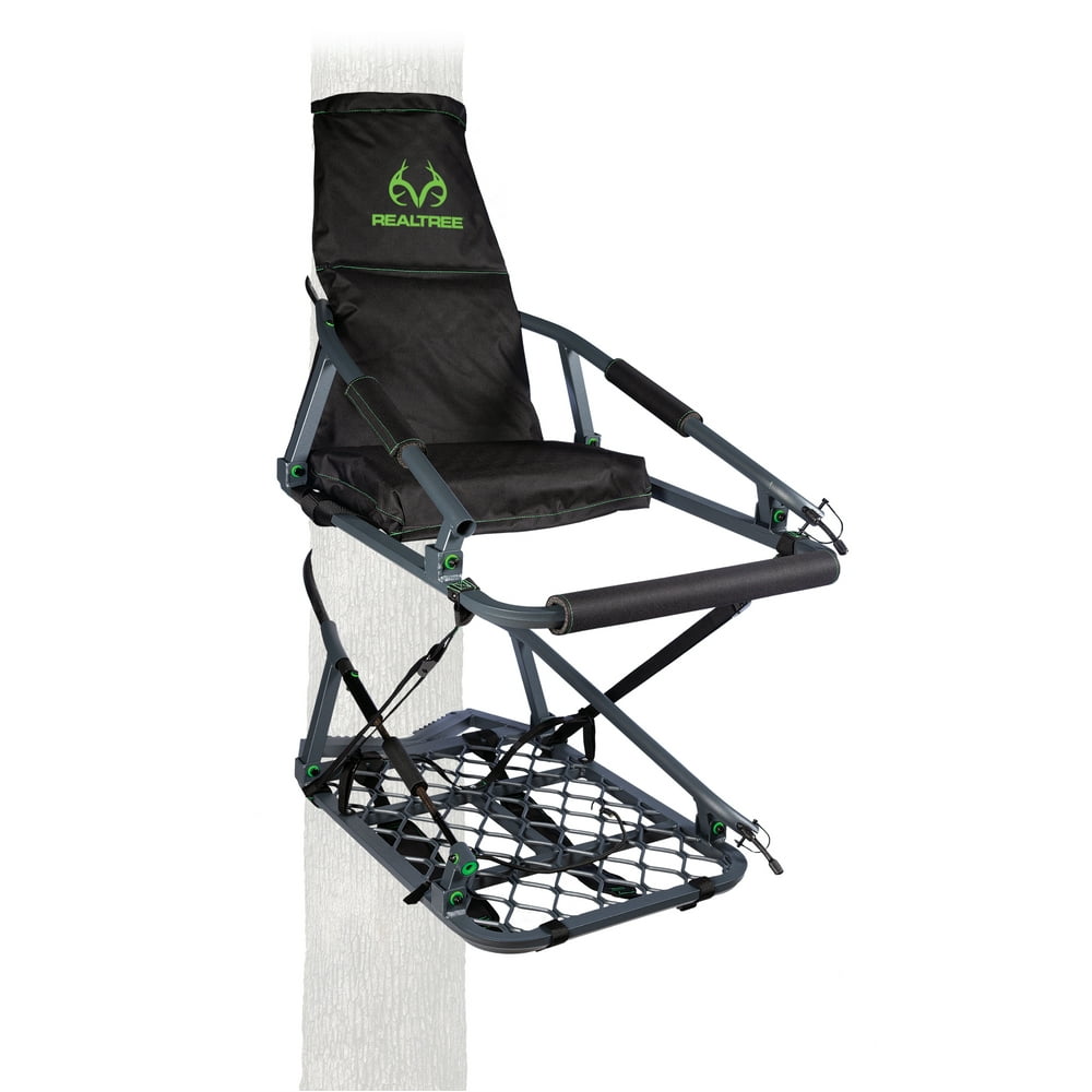 Realtree Deluxe Aluminum Hunting Climbing Tree Stand