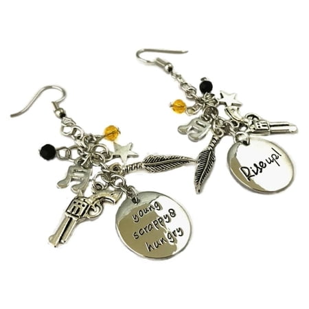Broadway's Hamilton Young Scrappy & Hungry Charms French Wire Earrings