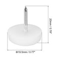thumbnail image 2 of Uxcell Plastic Nail-On Furniture Glides 100Pcs 19.5mm Dia Table Chair Sofa Leg Floor Protectors White, 2 of 5