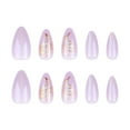 thumbnail image 2 of Uñas Postizas Cortas a Presión con Pegamento | Set de Uñas Reutilizables | 12 Tamaños | Kit para Decoración de Uñas | Material Abs | Diseño Francés | 24 Uñas + Lima + Pegatinas + Barra, 2 of 7
