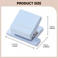 thumbnail image 7 of Milageto 5 Hole Punch Portable Anti Slip Portable Hand Operated for B5 Cards Journals light blue, 7 of 7