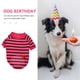 thumbnail image 4 of Camisa transpirable de algodón para perro, camiseta a rayas para perro, traje para cachorro, camisa para perro mascota, talla XL, 4 of 4