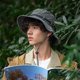 thumbnail image 5 of Sombrero para el sol Hombres Sombrero de safari plegable Anti UV Montañismo al aire libre Sombrero de viaje Gorra de pescador Sombrero de cubo, Verde militar, 5 of 5
