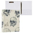 thumbnail image 3 of Skulls 3 Ring Binders 1.5 inch Hardcover File Folders with Interior Pockets A4 Size Organizer for School Office Hospital, 3 of 8