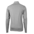 thumbnail image 3 of Men's Cutter & Buck Gray Old Dominion Monarchs Team Big & Tall Virtue Eco Pique Recycled Quarter-Zip Pullover Top, 3 of 3