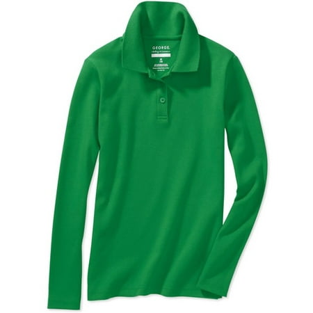 Girls' Long Sleeve Polo Shirt