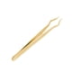 thumbnail image 4 of Pinzas para extensiones de pestañas, ligeras, profesionales, de precisión y con aislamiento. Oro, 4 of 9