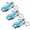 Honduras, variant on 3 Pack Soccer Shoe Keychains Sneaker with Cleats Country Souvenir Keyrings