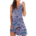 thumbnail image 2 of Fankiway Robe Débardeur Imprimée d'Été Sans Manches pour Femmes Robes d'Été en Solde Robes pour Femmes Grande Taille en Solde, 2 of 5