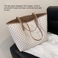 thumbnail image 4 of Pu Tote Almacenamiento de bolsos de bolso Gran capacidad Bolsa de hombro de mujer linda con billetera Oficina de vacaciones Accesorios femeninos Regalo de cumpleaños blanco Inevent AP004947-01, 4 of 7