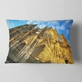 thumbnail image 2 of Designart Facade of Dom Church with Blue Sky - Cityscape Art Throw Pillow - 12x20, 2 of 5