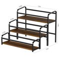 thumbnail image 4 of CNF Coffee Syrup Rack Organizer, Wine Racks, Spice Racks,3-Tier (Magnetic Connection) 12 Bottles Storage Shelves for Syrup Bottle Holder Stand for Coffee Bar, Kitchen Countertop, Rustic Brown & Black, 4 of 9