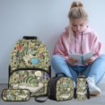 thumbnail image 2 of KEIAHUAN Camo Fish Print School Backpack Set for Girls Backpack with Lunch Box Pencil Case Water Bottle Holder,4 Pcs 17 Inch Travel Back Pack Casual Daypack Backpacks for Kids, 2 of 7