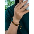 thumbnail image 2 of Tiger Eye, Turquoise and Onyx Tibetan Wrist Mala/Yoga Bracelet for Meditation, 2 of 8