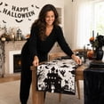 thumbnail image 7 of Tuvgenk Halloween Table Runner 72x14 Inch Spooky Pumpkin Bat Print Kitchen Dining Decor for Fall Party Sideboard Table Accent, 7 of 7