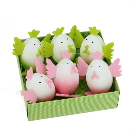 Northlight Seasonal Felt Easter Egg Chicken Spring Figure Decoration (Set of