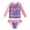 Pink, variant on KYAIGUO Kids Girls Swimwear 2PCS Outfit Quick Dry Long Sleeve Swimsuit Fashion Print Sun Protection Swimwear Sized 4-9t