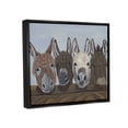 thumbnail image 3 of Stupell Happy Donkeys Farmhouse Portrait Animals & Insects Painting Black Floater Framed Art Print Wall Art, 3 of 6