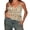 Beige, variant on LMLYSoH Women's Sequin Slim Camisole Spaghetti Strap V-Neck Slim Fit Cropped Tank Tops Streetwear