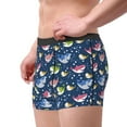 thumbnail image 3 of Wukai Colorful Cartoon Shark Print Men’s Underwear Breathable Boxer Briefs,&nbsp;Moisture Wicking & Breathable-X-Large, 3 of 7