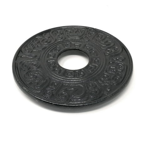 Cast Iron Teapot Trivet - THY COLLECTIBLES Black Cast Iron Trivet Teapot Tetsubin Stand, Unique Oriental Pattern